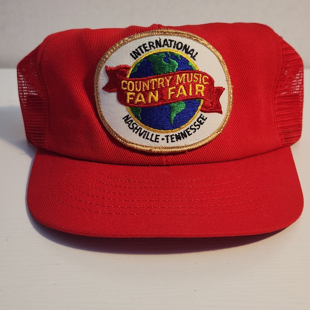 Vintage Trucker Hat Snapback Cap International Country Music Fan Fair Nashville